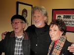 Visiting backstage at the Ryman with Charlie Louvin and Kris Kristofferson after an outstanding show by Kris on January 27, 2010 
